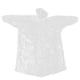 thumbnail image 1 of Disposable Waterproof Raincoat For Adults White Transparent One Size Fits All 10Pcs, 1 of 2
