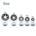 thumbnail image 2 of Uxcell 420 Pcs Internal Tooth Washers Set, 5 Sizes M2/M2.5/M3/M4/M5 Quick Star Locking Washers, 65Mn Steel, 2 of 6