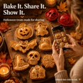 thumbnail image 4 of Halloween Mini Pie Mold for Halloween Mini Pies Tarts Pastries and Desserts, Reusable Holiday Baking Tool for DIY Treat Making and Kitchen Decoration,Spider Web, 4 of 4