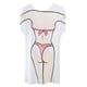 thumbnail image 4 of 2xFunny Mujer de Camiseta Casual Camiseta Tops Cumpleaños Rosa Sunnimix bikini cuerpo cubrir, 4 of 8