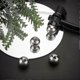 thumbnail image 5 of 4pcs M6x20mm Ball Nuts Knob 304 Stainless Steel Female Thread Silver Steel Ball Nuts Round Blind Hole Screw Cap Cover for Lighting Machinery DIY, 5 of 5