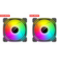 thumbnail image 1 of Ventilador RGB Direccionable Ventiladores ARGB 6 Pines Y 5 V 12 Cm para Carcasa PC Escritorio (Positivo Negro), 1 of 8