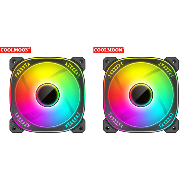 Ventilador RGB Direccionable Ventiladores ARGB 6 Pines Y 5 V 12 Cm para Carcasa PC Escritorio (Positivo Negro)