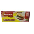 thumbnail image 3 of Freshrite Fold-Top Sandwich Bags, 6.5" x 5.5", 120 Count (Pack of 3), BPA Free, 3 of 5