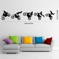 thumbnail image 2 of FACAILGZPY Dirt Bike Decals Wall Stickers Motocross Sports Stickers Wallpaper Decor for Boys Teens Home Decoration Playroom Bedroom Living Room, Black, 2 of 7