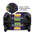 thumbnail image 4 of Easygdp Happy Mardi Gras Print Elastic and Washable Suitcase Protective Cover with Hidden Zipper Fits 18-32 inch Luggage -Small, 4 of 9