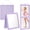Purple-33.5"L x 13.4"W, variant on Foldable Backstage Mirror With Handle Leather Folding Hanging Rectangular For Travel Dance Bag Home Fitness Spa Gift Dancers(grey 33.5" L X 13.4" W)