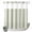 Sage, White, Forest, variant on No Hook Shower Curtain, Striped Sage Green Shower Curtains for Bathroom with See Through Top Window, Farmhouse Line Stripes Classic Waterproof & Washable Bath Curtain 66"x72"