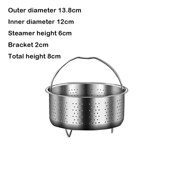 ACDANC Stainless Steel Steamer Basket In Instant Pot Accessories For Instant Cooker With Silicone Handle Pressure Cooker Rice Steamer
