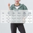 thumbnail image 4 of TGSLY Women's Hooded Jacket Lightweight Zip-Up Solid Color Fall Hoodies Relaxed Casual Puff 3/4 Sleeve Outdoor Hooded Coat with Elastic Cuffs XL, 4 of 9
