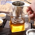 thumbnail image 4 of Colador de té con infusor Amlits, acero inoxidable 18/8, 2 unidades, 4 of 7
