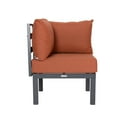 thumbnail image 3 of LeisureMod Chelsea 6-Piece Outdoor Patio Conversation Set – Aluminum Sectional Sofa Set with Cushions for Backyard, Garden, Balcony, Deck, Porch, Terrace, Poolside & Outdoor Living Spaces, Orange, 3 of 34