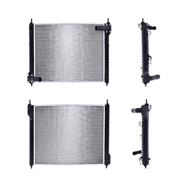 Radiador de Agua Polar Juke 2011 A 2017 L4 1.6L Std Soldado