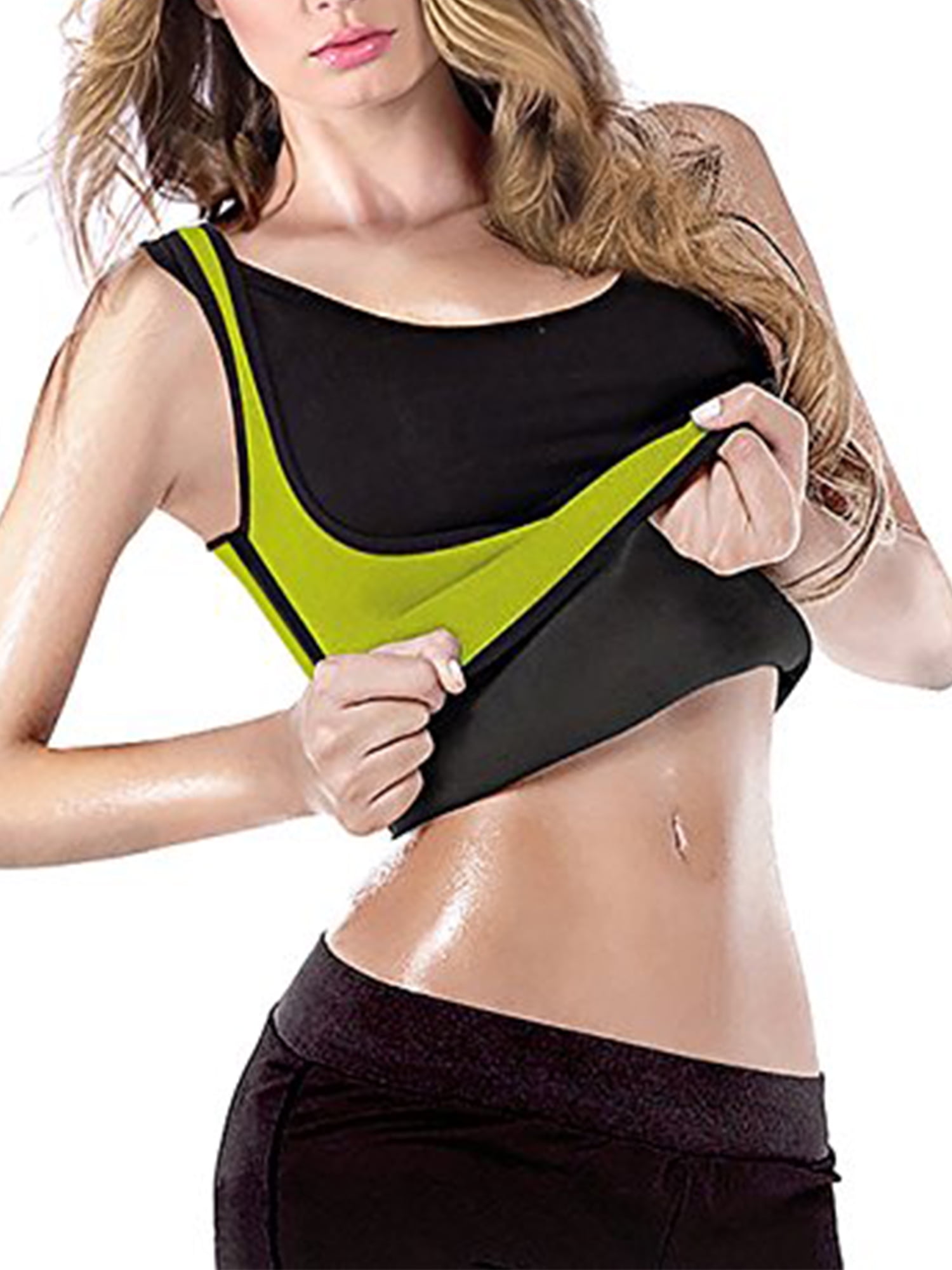 Women Sweat Body Shapers Slimming Waist Trainer Cincher Sauna Suit Vest Tank Top 