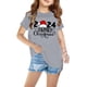 thumbnail image 1 of Fiudx Camiseta Navideña con Bonito Diseño de Mangas Abullonadas, Tejido Suave y Transpirable, Versátil para Usar con Pantalones Cortos, Faldas y Leggings, Ideal para Fiestas y Salidas Escolares, de 3, 1 of 4