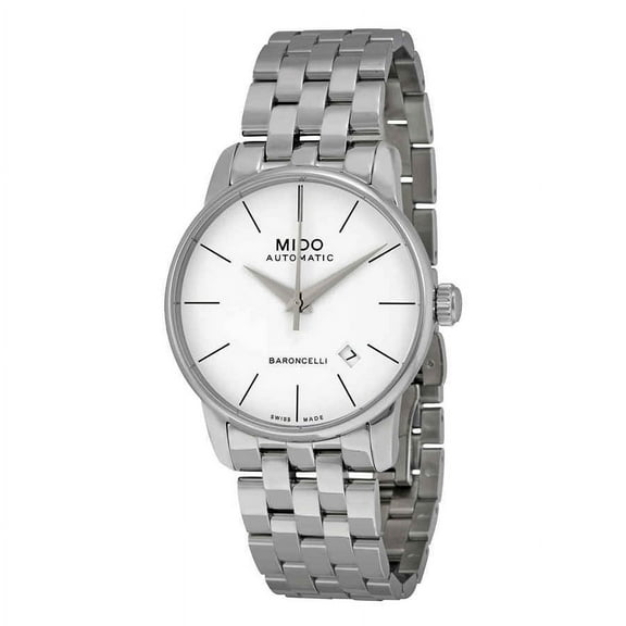 Mido Baroncelli Automatic White Dial Stainless Steel Men's Watch M86004761