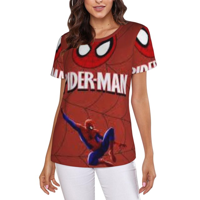 Spider-Man Women's Crew Neck Short Sleeve T-Shirt