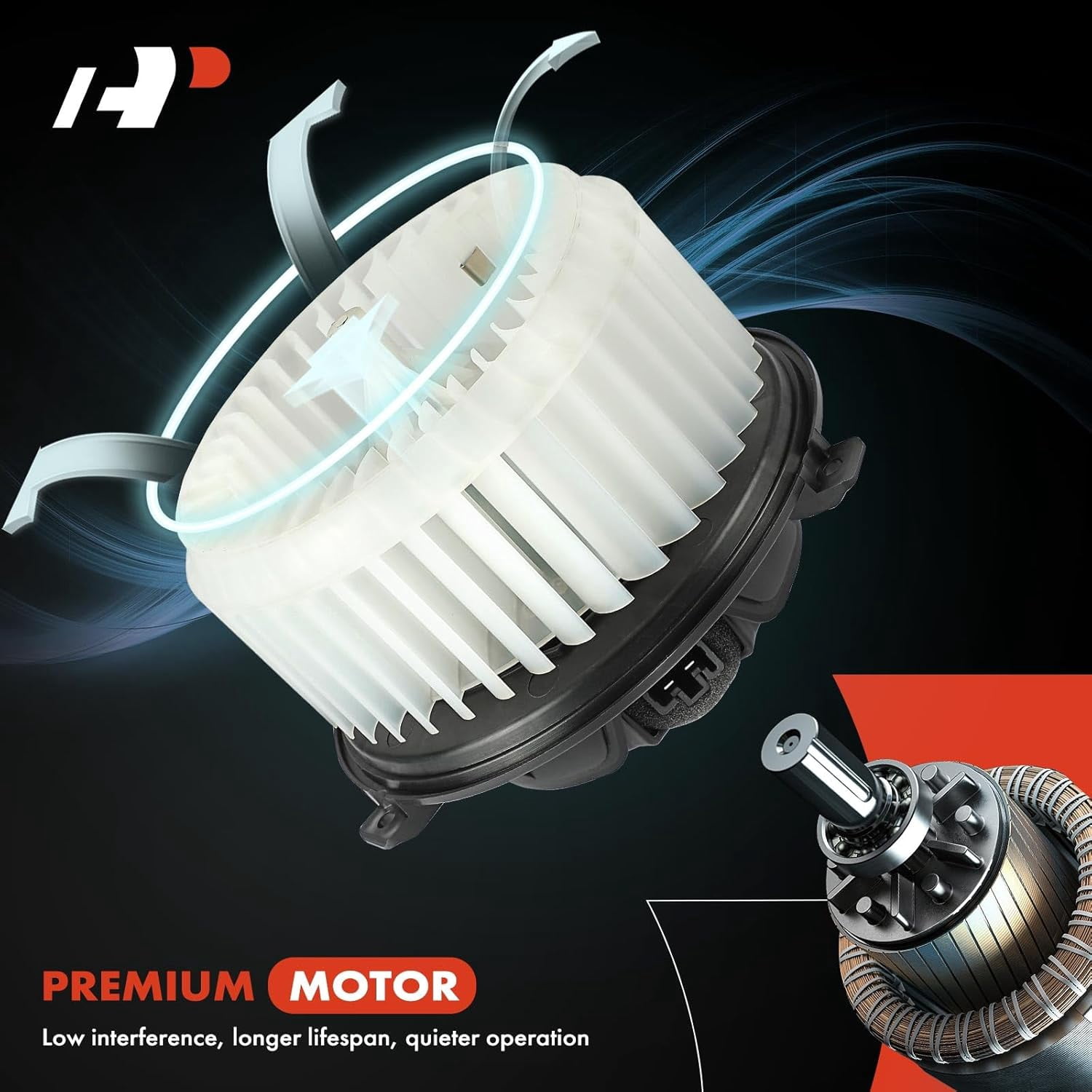 A-Premium HVAC Blower Motor Compatible with Chevrolet Trax 2013-2020 Sonic 2012-2020 Buick Encore 2014-2020 Front