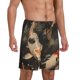 thumbnail image 2 of Fotbe Koi Fish Tranquility Pantalones Cortos de Pijama para Hombre, Ropa de Dormir, Pantalones de Pijama Cortos para Hombre-Small, 2 of 6