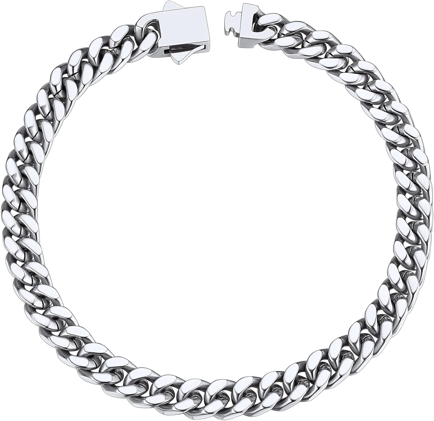 ChainsProMax Men Rope Chain Bracelet, 3mm Width, 21CM, 316L