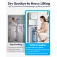 thumbnail image 5 of Nepsam Bottom Load Water Dispenser, 3 Spout Bottom Loading Water Cooler, Hot Cold Room Temp for 5 Gallon Bottles, Aluminium Alloy Vertical Water Cooler for Home Office, ETL certified, 5 of 7