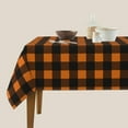 thumbnail image 4 of Christmas Tablecloth Square 60×60 Inch Blue Snowflake Winter Table Cloth Water Resistant Fabric Table Covers for Kitchen Dining Small Tablecloth for Party Home Decor, 4 of 6