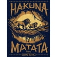 thumbnail image 2 of Boy's Lion King Hakuna Matata Jungle Trio Graphic Tee Navy Blue Small, 2 of 4