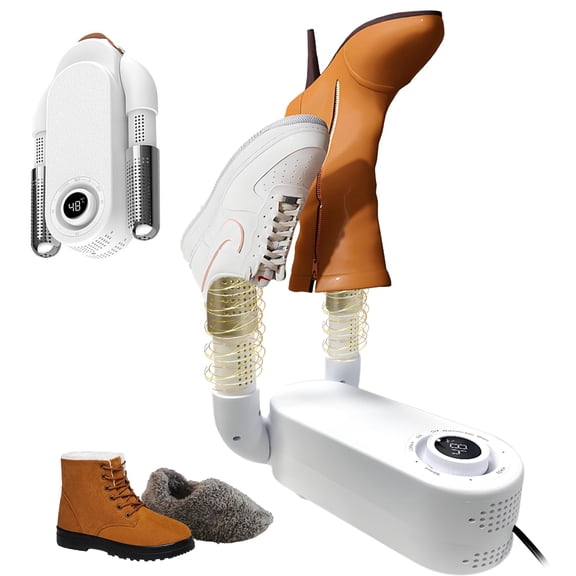 Shoe Dryer Glove Dryer, Dry Wet Shoes with 360°Heat Blower, Intelligent Shoes Dryer with Four Timer, Suitable for Sneaker, Glove, Boots