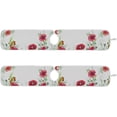 thumbnail image 3 of Coolnut 2 PCS Faucet Splash Catcher, Flower Red Poppy and Robin Bird Microfiber Cloth Kitchen Faucet Absorbent Mat Sink Splash Guard Faucet Mat Sink Water Absorbent Mat for Kitchen, 14"x5", 3 of 7