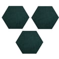 thumbnail image 1 of Furnish My Place Modern Plush Solid Forest Green Color Rug - Pets and Kids Friendly Rug, Indoor/Outdoor Mat, Area Rugs Great for Kids, Pets, Event, Living Room, Made in USA, 2' Hexagon - Set of 3, 1 of 10