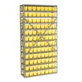 thumbnail image 6 of 13 Shelf Steel Shelving with (96) 4"H Plastic Shelf Bins, Yellow, 36x12x72, 6 of 7