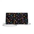 thumbnail image 7 of TSOVTHRID Heart Rose Paw Print Clutch Purses for Women Formal Leather Evening Bag Handbags with Chain Elegant Crossbody Bag for Wedding Cocktail Prom Party, Black, 7 of 7