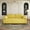Yellow, variant on 54" Velvet Futon Sofa Bed Convertible Sleeper Sofa Bed Pull Out Sofa Bed With Adjustable Backrest for Living Room,Office,Black