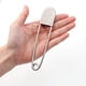 thumbnail image 1 of Tool Gadget Pasadores de seguridad grandes, Pasadores de seguridad de 5 pulgadas, Pasadores de seguridad de acero inoxidable grandes, Pasadores de seguridad XL enormes y fuertes plateados, 1 of 5