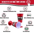 thumbnail image 4 of Copas de vino Red Cup Living reutilizables 414 ml (juego de 2), 4 of 5
