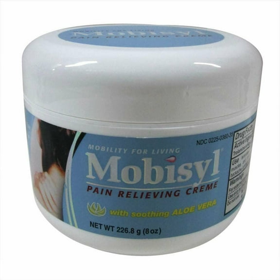 Mobisyl Pain Relieving Creme with Soothing Aloe Vera, 8 oz, 4 Pack
