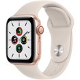 thumbnail image 1 of Apple Watch Series SE (GPS + Cellular, 40mm) Gold Aluminum Case with Starlight Sport Band - Excellent (Certified Refurbished), 1 of 3