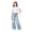 0$-Light Blue1625, variant on Kiijoy Wide-Leg Jeans for Girls Bow Graphic Elastic Waist Denim Pants, Blue, Sizes 5-16