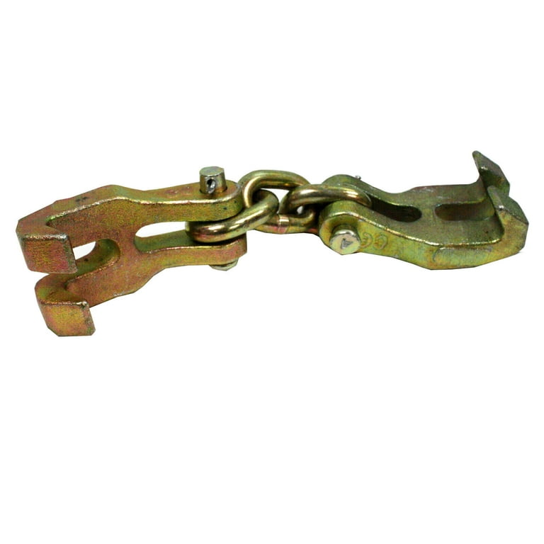 Double Claw Hook Chain Shortener Clamp Bumper Hook Pull Auto Body Repair  Clamp