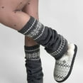 thumbnail image 2 of Womens Leg Socks Stripe Star Retro Knit Y2k Leg Warmers Vintage High Knee Warmer Socks 80s Outfit for Women, 2 of 7