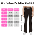 thumbnail image 6 of Sweet Hearts 3-Pack Girls Leggings- Foldover Pants Wide Leg Flare Leggings for Girls Clothes Made in USA, 6 of 6