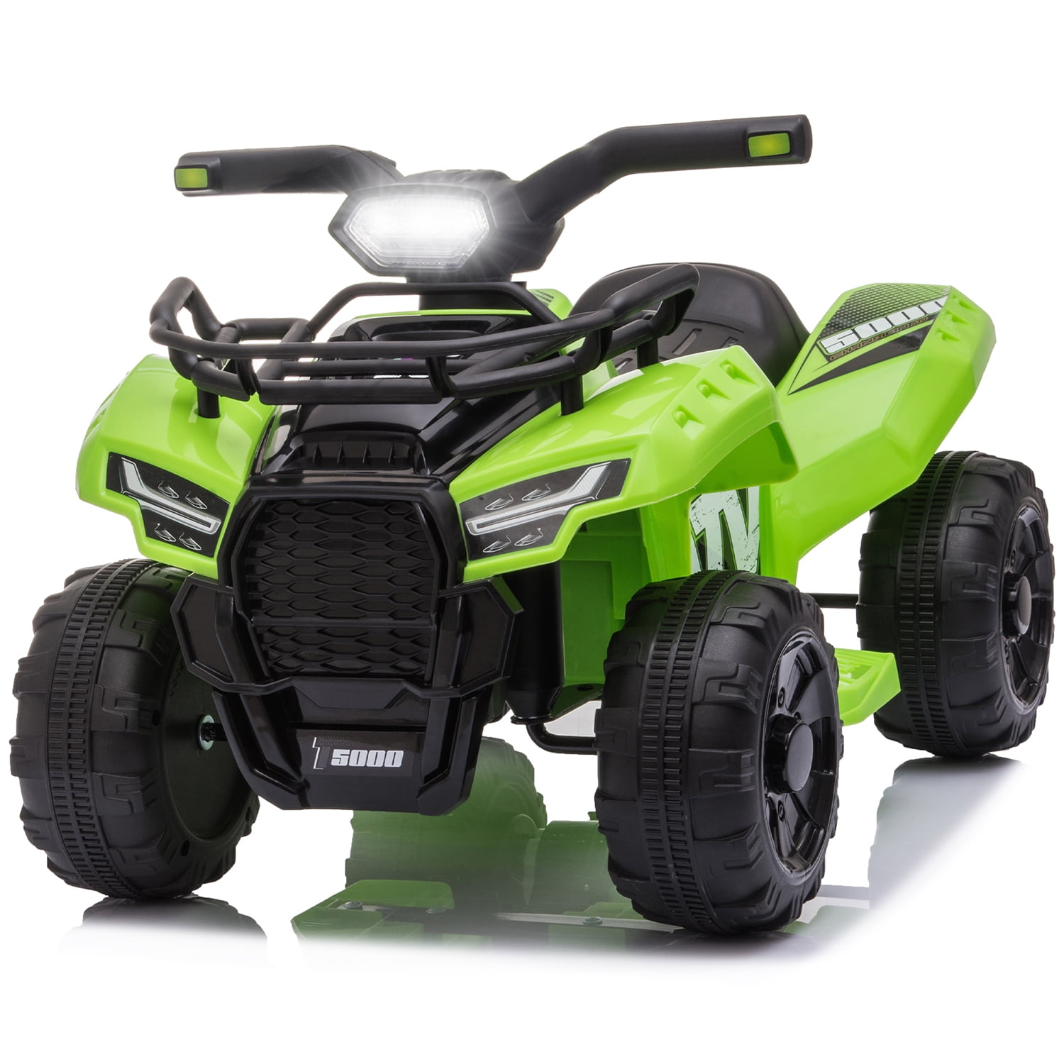 Kids Ride on Car, Rechargeable Battery Powered ATV with 4 SpringSuspension Wheels, 6V Quad Ride