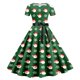 thumbnail image 3 of Vestidos Casuales Para Mujer, Vestido de Fiesta de Noche de Manga Corta Con Estampado Navideño de Los Años 50, 3 of 3