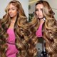 thumbnail image 1 of Peluca BMNH de cabello humano rubio miel de 30 pulgadas de densidad 200, 1 of 6