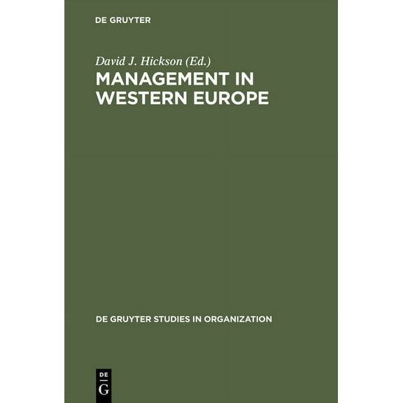 de Gruyter Studies in Organization Management in Western Europe, Book 47, (Hardcover)
