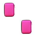 thumbnail image 2 of maskred 2.5 Sacoche Portable pour Disque Dur Externe avec Fermeture Éclair, Pochette pour Disque Dur, Protection Adaptée, Rouge rose 2Set, 2 of 6