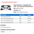thumbnail image 2 of Control Arm Kit 4 - Compatible with 1958 - 1961 Chevrolet Brookwood Base - Autopart Premium, 2 of 2
