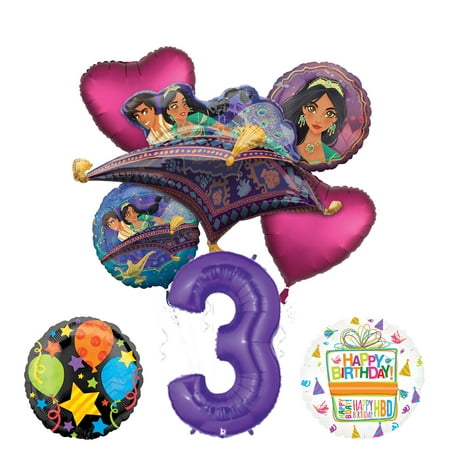 Mayflower Products Aladdin 3rd Birthday Party Supplies Princess