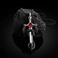 thumbnail image 3 of FUTIMELY Gothic Sword Dragon Necklace Vintage Dragon Wrapped Sword Cross Pendant Necklace Punk Zircon Dragon Pendant Necklace Halloween Dark Gothic Jewelry For Men Women, 3 of 4