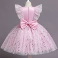 thumbnail image 4 of Toddler Baby Girls Princess Dress Birthday Christmas Party Ball Gown, 4 of 6